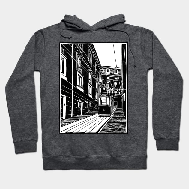 Lisbon - Ascensor Da Bica Hoodie by BiancaGreen